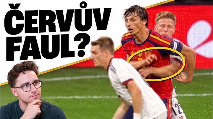 Souboj Lukáše Červa s Robinem Le Normandem v tematické koláži z náhledu Davkova rozboru Španělsko–Česko.